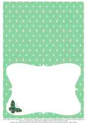 Butterfly Kisses Insert - Green