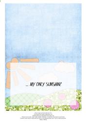You Are My Sunshine Insert - Summer