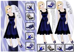 So Many Shoes So Little Time Decoupage Card - Sapphire