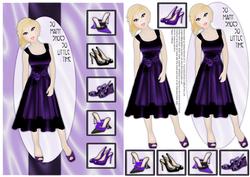 So Many Shoes So Little Time Decoupage Card - Purple
