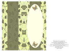 Beautiful Butterflies with Love Dl Insert - Pistachio
