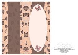 Beautiful Butterflies with Love Dl Insert - Dusky Pink