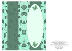Beautiful Butterflies with Love Dl Insert - Aqua