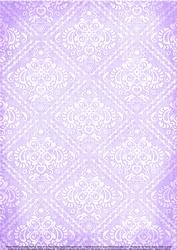 Shabby Chic Damask Backing Paper - Soft Lavender