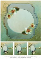 Fairy Wren & Flowers 8x8 Insert & Tags