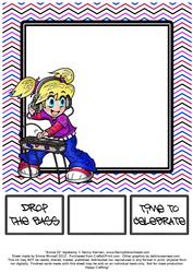 Anime Dj - Insert & Greeting Banners - Pink, Purple & Indigo
