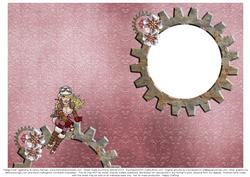 Helga Frost - A5 Christmas Insert - Pink