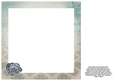 Vase of Roses 8x8 Insert - Teal & Cream