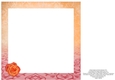 Vase of Roses 8x8 Insert - Pink & Orange