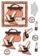 Sophisticated Shoes, Handbag and Lipstick Decoupage - Peach