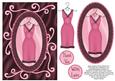 Sophisticated and Swirly Dress Decoupage - Pink