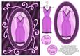 Sophisticated and Swirly Dress Decoupage - Lilac