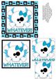 Whatever! Flying Skull and Crossbones Pyramage - Sky Blue