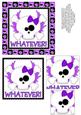 Whatever! Flying Skull and Crossbones Pyramage - Purple