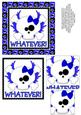 Whatever! Flying Skull and Crossbones Pyramage - Dark Blue
