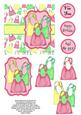 Bags of Fun - Handbag Decoupage Card - Yellow, Red & Green
