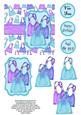Bags of Fun - Handbag Decoupage Card - Blue & Purple