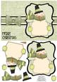 Snuggly Snowman Decoupage Card - Olive