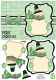 Snuggly Snowman Decoupage Card - Mint