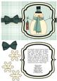 Snowman with Birdhouse Shaker Card - Aqua