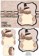 Snuggly Snowman Pyramage Card - Taupe