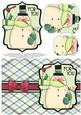 Snuggly Snowman with Bird Pyramage Card - Pistachio & Teal
