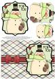 Snuggly Snowman with Bird Pyramage Card - Pistachio & Brown