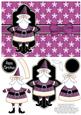 Sweet Santa Decoupage Card - Plum