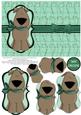 Yappy Christmas Dog Pyramage Card - Mint & Teal