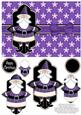 Sweet Santa Pyramage Card - Violet