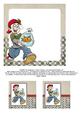 Goldfish Kid - 6x6 Insert & Tags - Khaki, Denim & Red 2