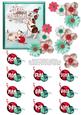 Dog & Cat Playing Christmas Optional Extras - Red & Mint