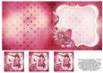 Cute Girl 6x6 Insert & Tags - Hot Pink