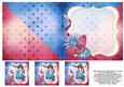 Cute Girl 6x6 Insert & Tags - Hot Pink & Blue