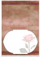 Roses Triptych Panels Matching A5 Insert - Dusky Pink