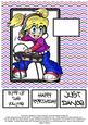 Anime Dj - 8x8 Quick Card - Pink, Purple & Indigo