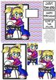 Anime Dj - 6x6 Pyramage Card - Pink, Purple & Indigo