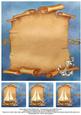 Sail Boat on a Scroll Insert & Tags