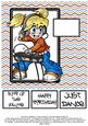 Anime Dj - 8x8 Quick Card - Orange & Blue