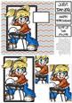 Anime Dj - 6x6 Pyramage Card - Orange & Blue