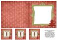 Merry Christmas Girl 6x6 Insert & Tags - Red & Green 1
