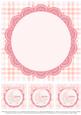 Congratulations Pram 8x8 Insert & Tags - Baby Girl - Pink