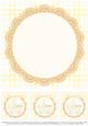 Congratulations Pram 8x8 Insert & Tags - Baby - Yellow