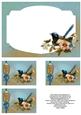 Fairy Wren A5 Insert & Tags - Blue & Peach