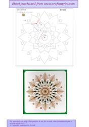 ED216 Christmas star mandala