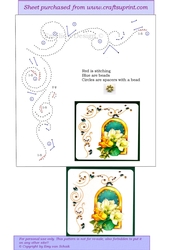 ED157 Christmas curly border