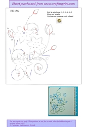 ED186 Blue flowers