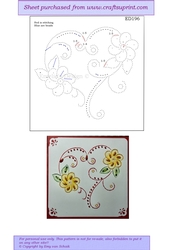 ED196 Floral heart