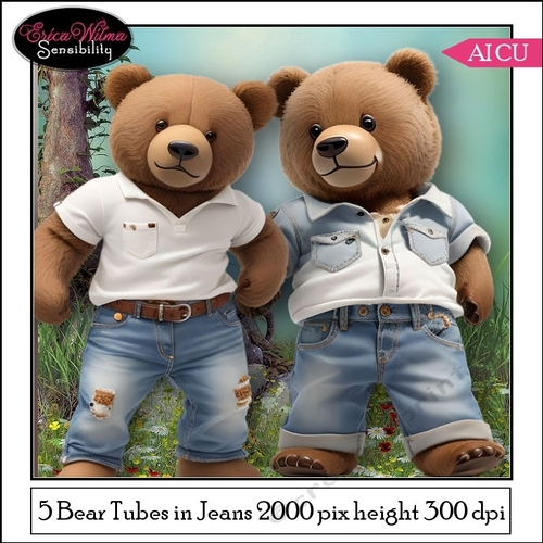 EW AI Bear in jeans