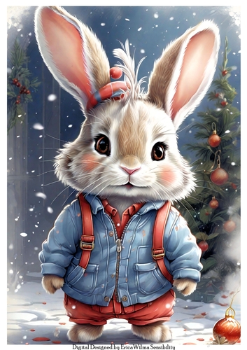 EW A4 Xmas Bunny 01